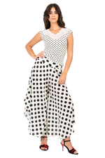 Load image into Gallery viewer, Polka Dot Skirt Style Flowy Dance Pants