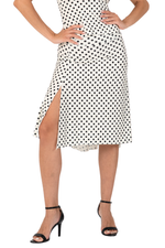 Load image into Gallery viewer, Polka Dot Tango Skirt With Rich Back Draping