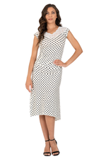 Load image into Gallery viewer, Polka Dot Tango Top With Lace Neckline