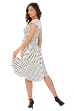 Load image into Gallery viewer, Polka Dot Tango Top With Lace Neckline