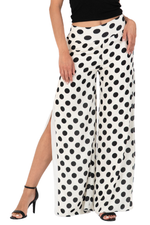 Load image into Gallery viewer, Polka Dot Two-layer Georgette Wide-Leg Pants