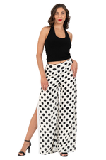 Load image into Gallery viewer, Polka Dot Two-layer Georgette Wide-Leg Pants