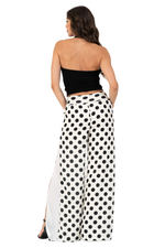 Load image into Gallery viewer, Polka Dot Two-layer Georgette Wide-Leg Pants
