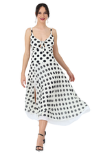 Load image into Gallery viewer, Polka Dot Two Layer Front Knot Dress