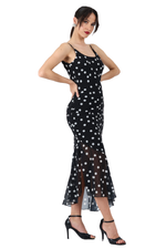 Load image into Gallery viewer, Polka Dot Georgette Flowy Tango Dress