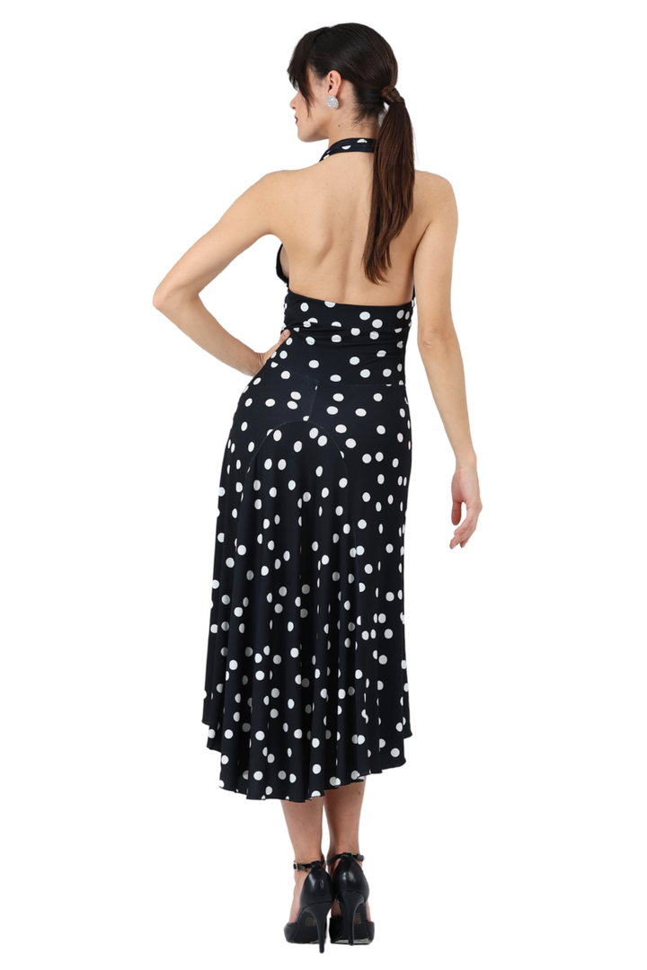 slim fit dress slacks Trixie Polka Dot Halter Mini Dress main image 1