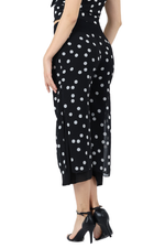 Load image into Gallery viewer, Polka Dot Two-layer Georgette Cropped Culottes