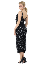 Load image into Gallery viewer, Polka Dot Two-layer Georgette Cropped Culottes
