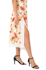 Load image into Gallery viewer, Poppy Print Two-layer Georgette Skirt