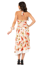 Load image into Gallery viewer, Poppy Print Two-layer Georgette Skirt