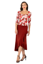 Load image into Gallery viewer, Ruffle Hem Wrap Dance Skirt