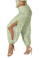 Load image into Gallery viewer, Retro Tropical Print Babucha Tango Pants
