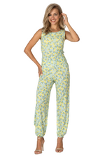 Load image into Gallery viewer, Retro Tropical Sleeveless Tango Top With Low Tie Back
