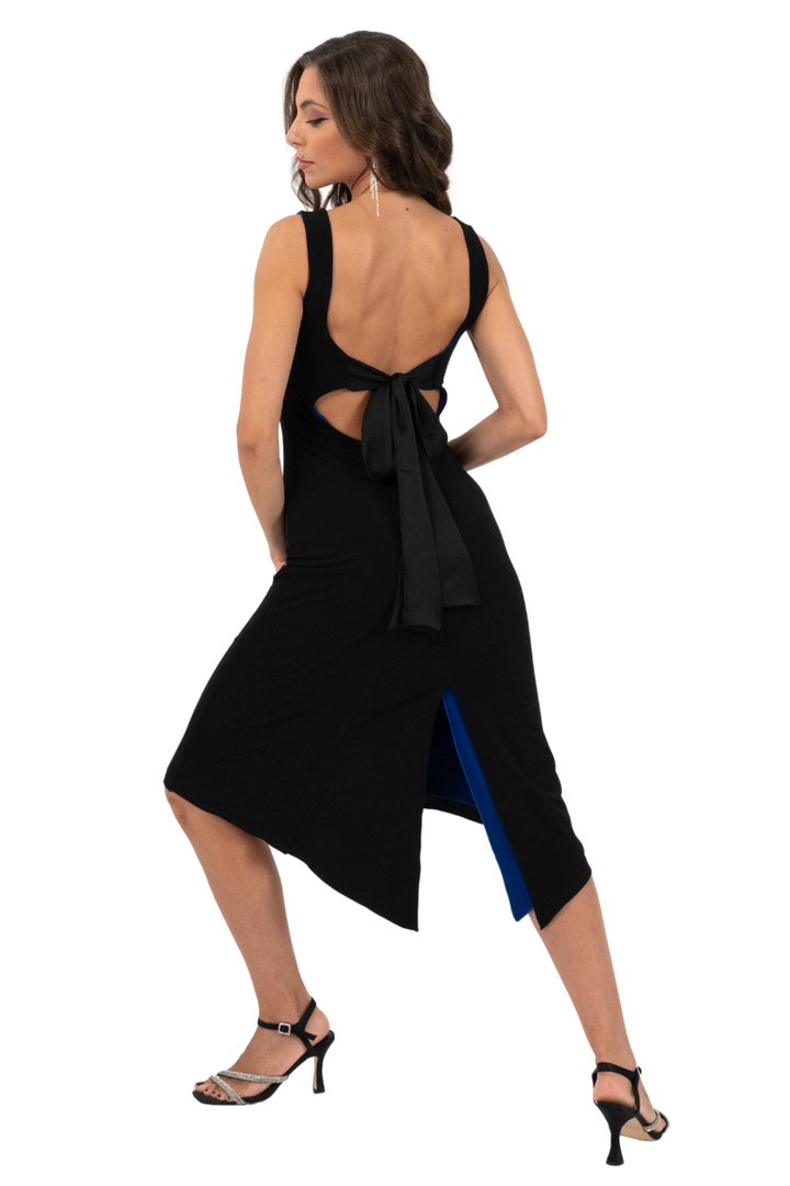 Reversible Tango Dress with Keyhole Bow-Tie Back