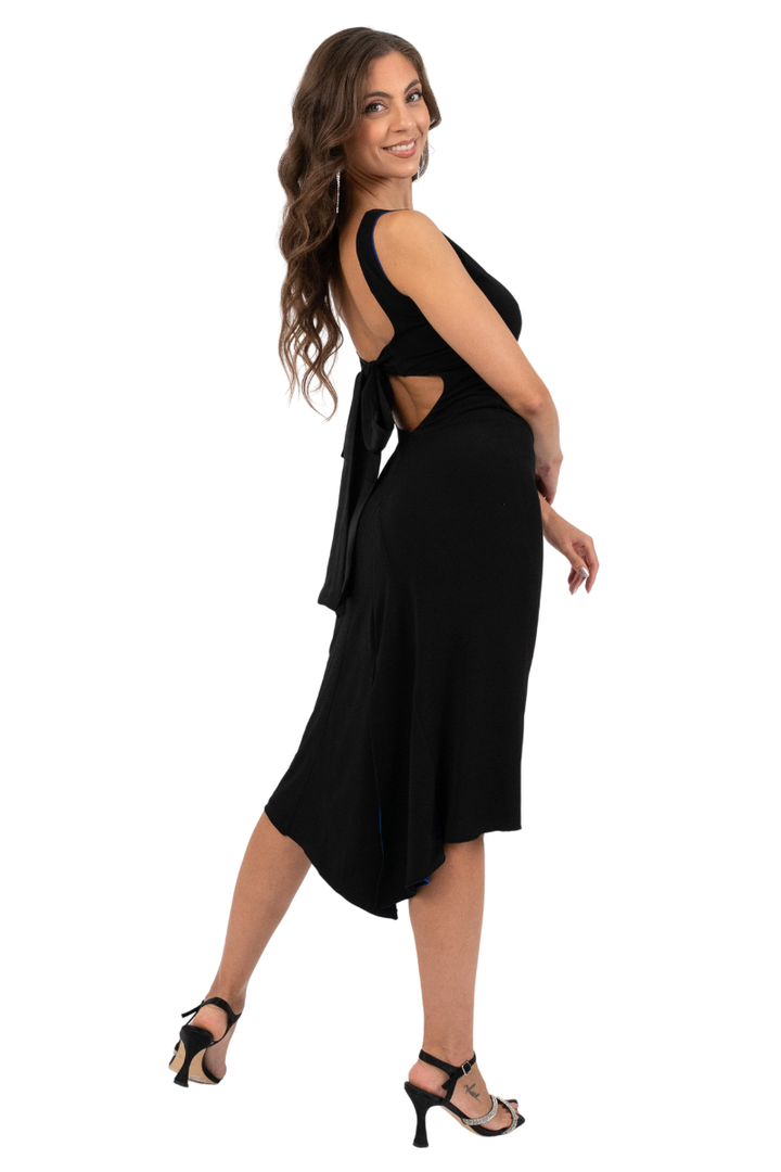 Reversible Tango Dress with Keyhole Bow-Tie Back