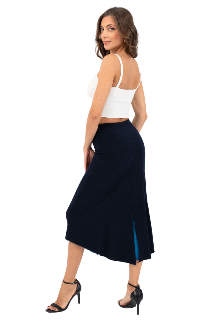 Reversible Tango Skirt with Center Back Slit