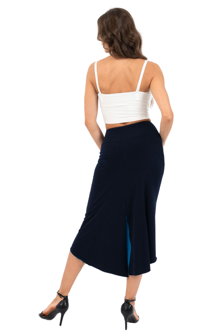 Reversible Tango Skirt with Center Back Slit