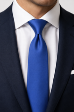 Load image into Gallery viewer, Royal Blue Men's Satin Necktie