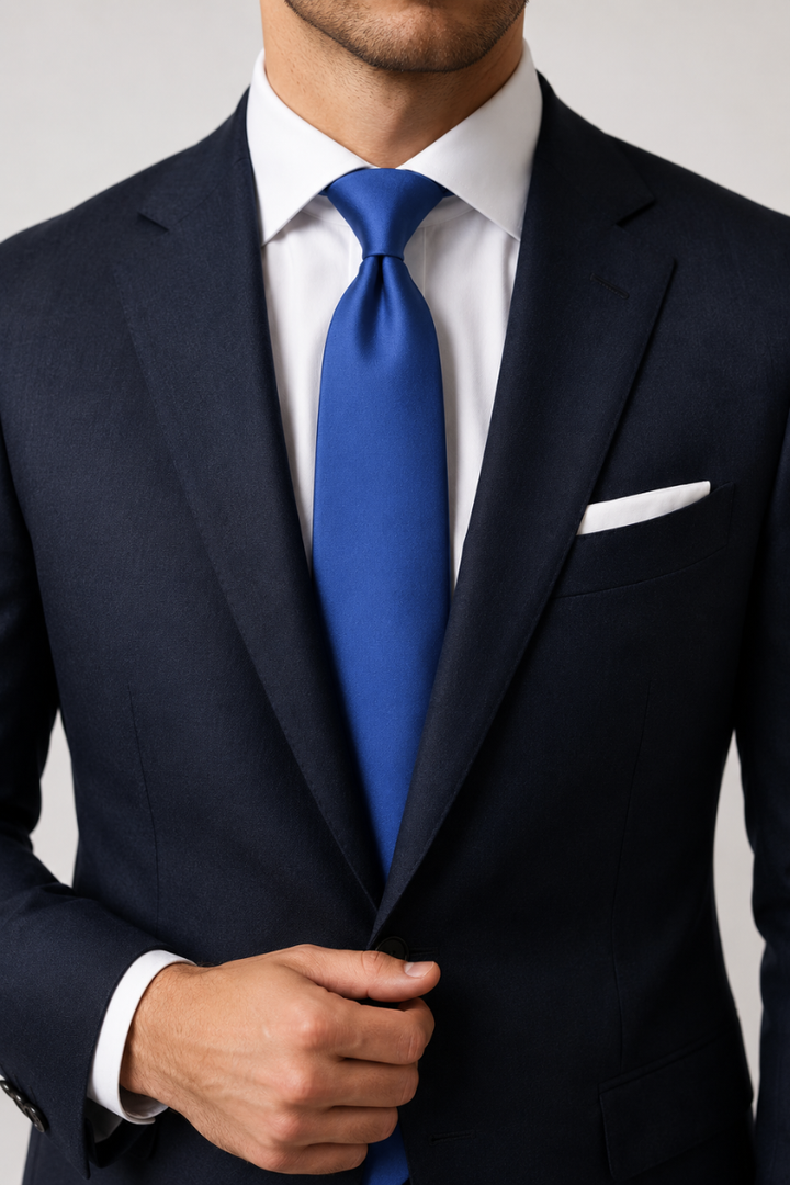 Royal Blue Men's Satin Necktie