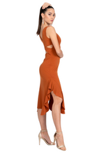 Load image into Gallery viewer, Ruffled Midi Dress With Crisscross Back
