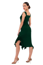 Load image into Gallery viewer, Ruffled Midi Dress With Thick Straps
