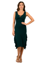 Load image into Gallery viewer, Ruffled Midi Dress With Crisscross Back
