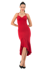 Load image into Gallery viewer, Ruffled Tango Dress with Spaghetti Straps