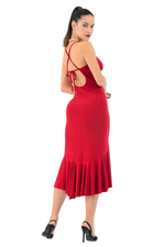 Load image into Gallery viewer, Ruffled Tango Dress with Spaghetti Straps