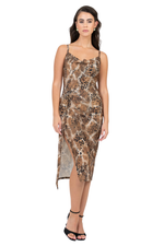 Load image into Gallery viewer, Safari Animal Print Carmen Tango Dress