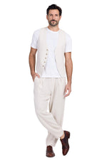 Load image into Gallery viewer, Sand Beige Baggy Tango Pants With Front And Back Pleat