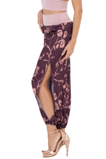 Load image into Gallery viewer, Satin Floral Babucha Tango Pants
