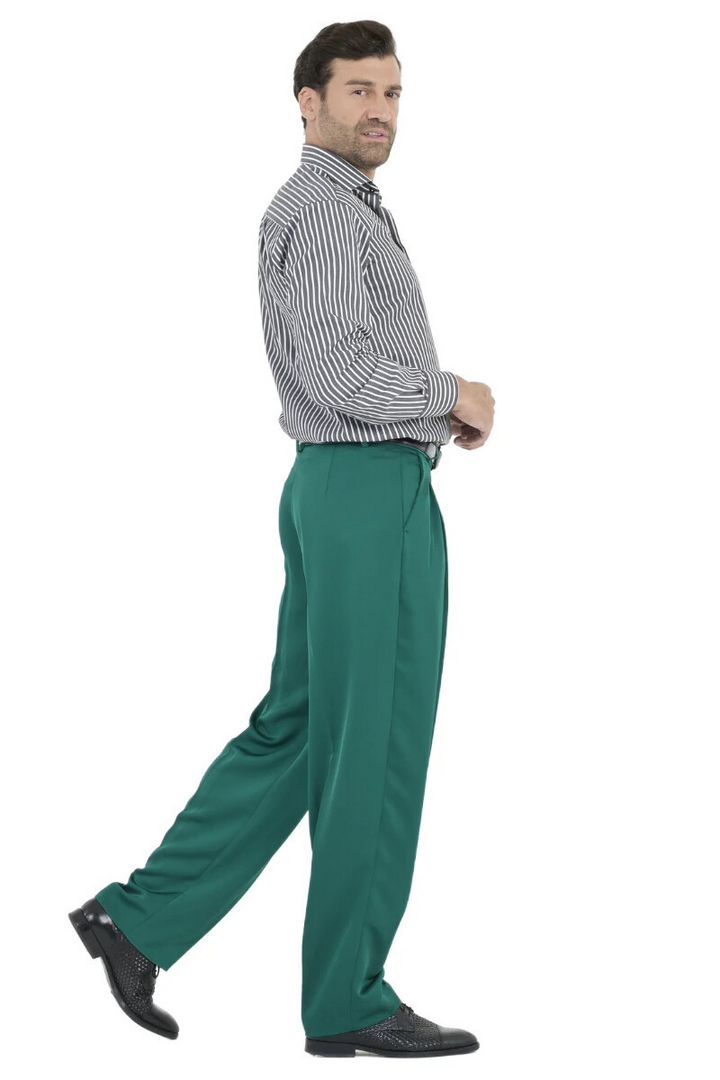 Satin Men's Tango Pants With Four Pleats