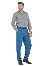 Load image into Gallery viewer, Satin Men&#39;s Tango Pants With Three Pleats
