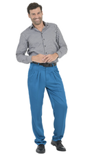 Load image into Gallery viewer, Satin Men&#39;s Tango Pants With Three Pleats
