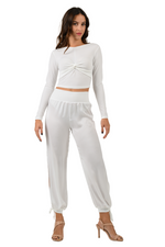 Load image into Gallery viewer, Satin Pants With Adjustable Cuffs
