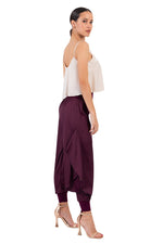 Load image into Gallery viewer, Satin Pants With Slits And Ankle Cuffs
