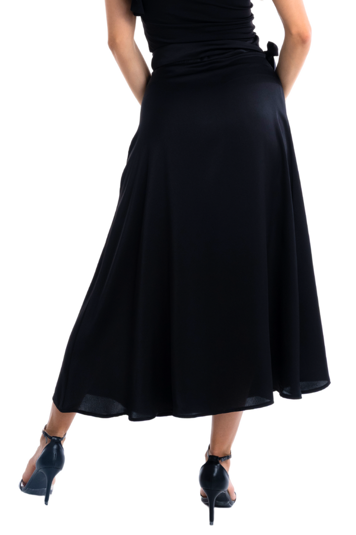 Satin Wrap Dance Skirt