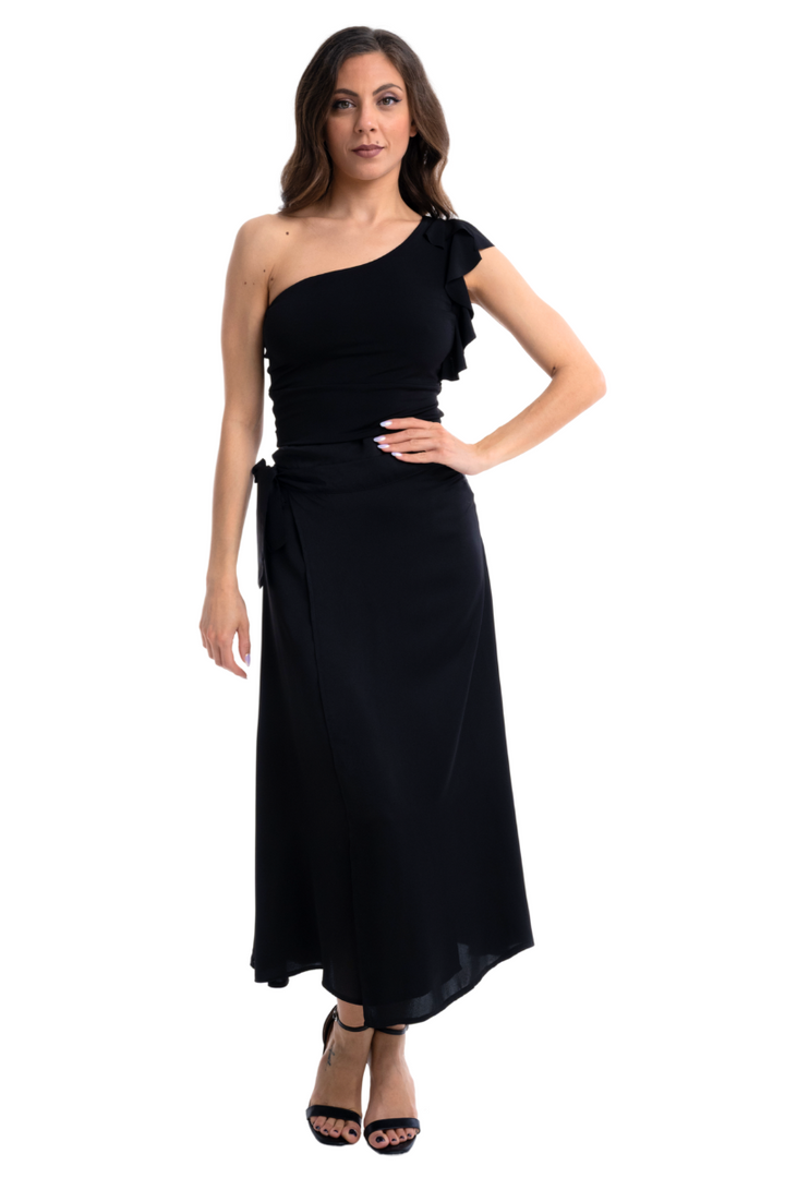 Satin Wrap Dance Skirt