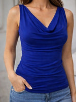 Load image into Gallery viewer, Tango Top with Lace Back (XS) (Electric Blue)