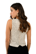 Load image into Gallery viewer, Sequin Women&#39;s Suit Vest
