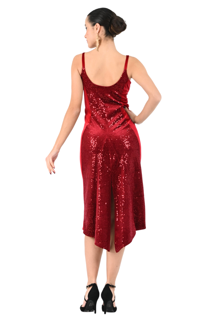 Sequin Midi Hourglass Dress