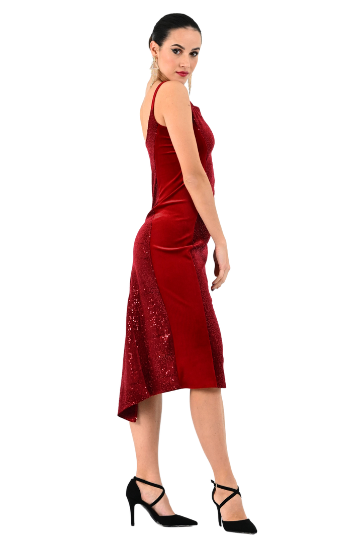 Sequin Midi Hourglass Dress