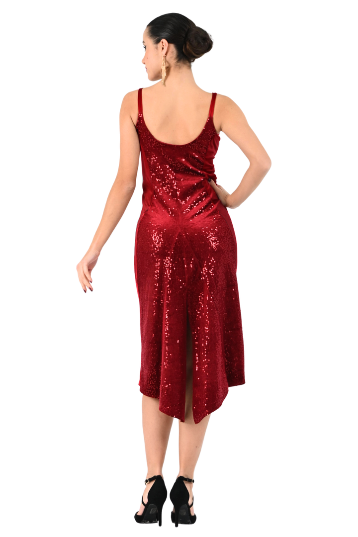 Sequin Midi Hourglass Dress