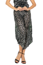 Load image into Gallery viewer, Sequin Snake Print Cropped Barrel Pants
