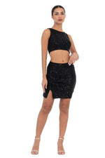 Load image into Gallery viewer, Sequinned Crop Top