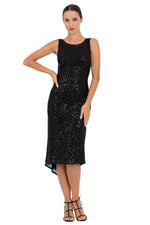 Load image into Gallery viewer, Sequinned Dress With Keyhole Tie Back