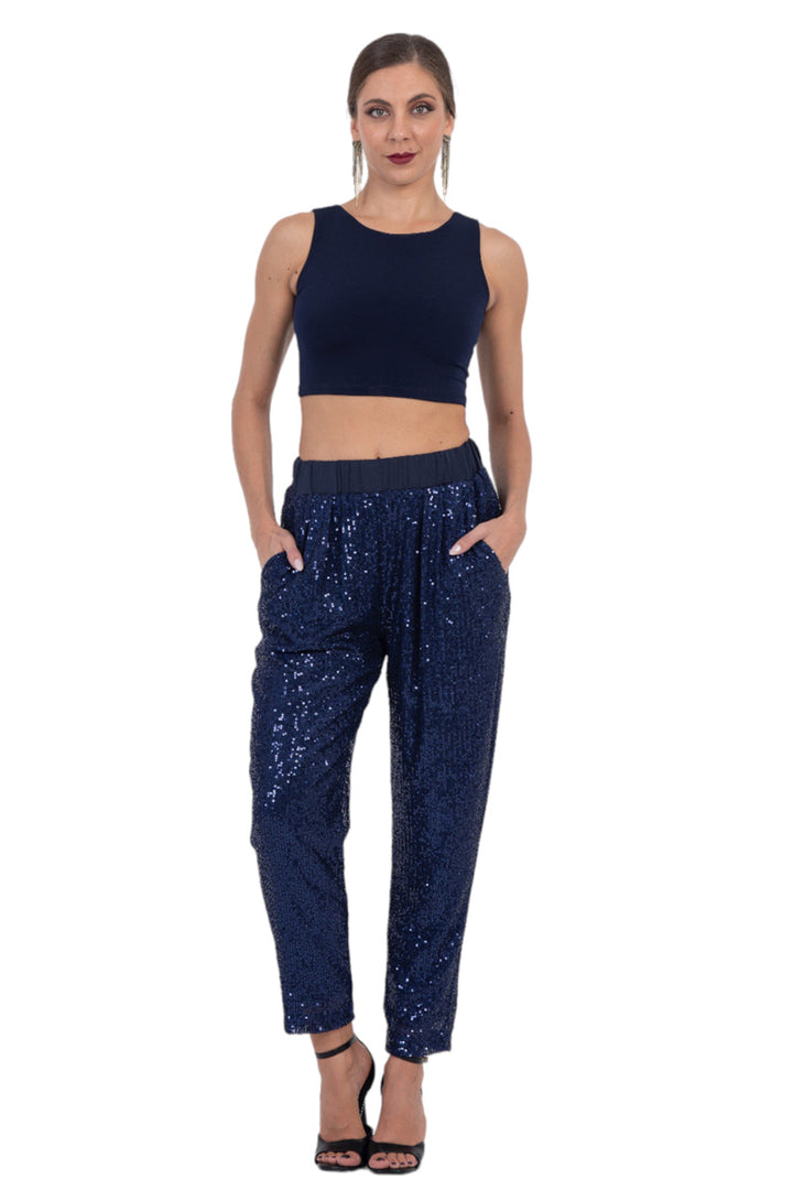 Sequinned Women's Trousers