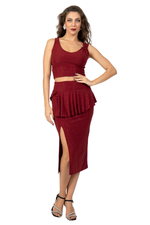 Load image into Gallery viewer, Shimmering Crop Top With Decorative Detail