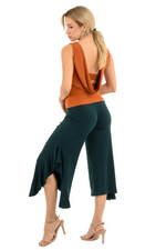 Load image into Gallery viewer, Side Ruffled Capri Pants
