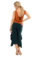 Load image into Gallery viewer, Side Ruffled Capri Pants
